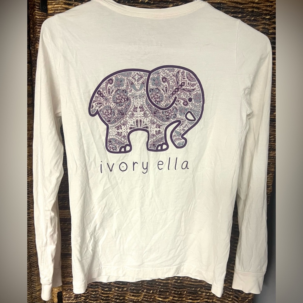 Ivory Ella- Size: Small Shirt, Purple imprint, Pre-Owned